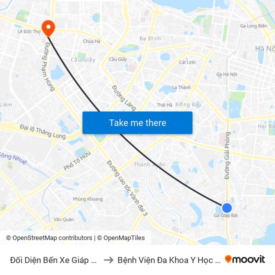 Đối Diện Bến Xe Giáp Bát - Giải Phóng to Bệnh Viện Đa Khoa Y Học Cổ Truyền Hà Nội map