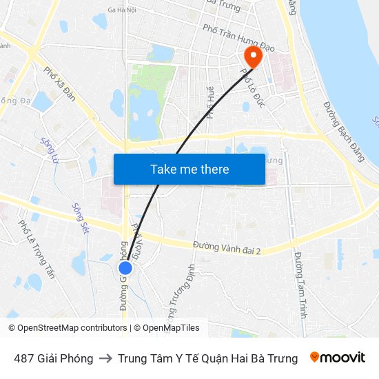 487 Giải Phóng to Trung Tâm Y Tế Quận Hai Bà Trưng map