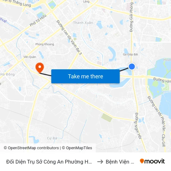 Đối Diện Trụ Sở Công An Phường Hoàng Liệt- 1277 Giải Phóng to Bệnh Viện Quân Y 103 map
