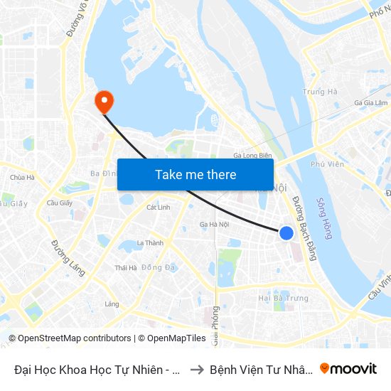 Đại Học Khoa Học Tự Nhiên - 19 Lê Thánh Tông to Bệnh Viện Tư Nhân Medlatec map