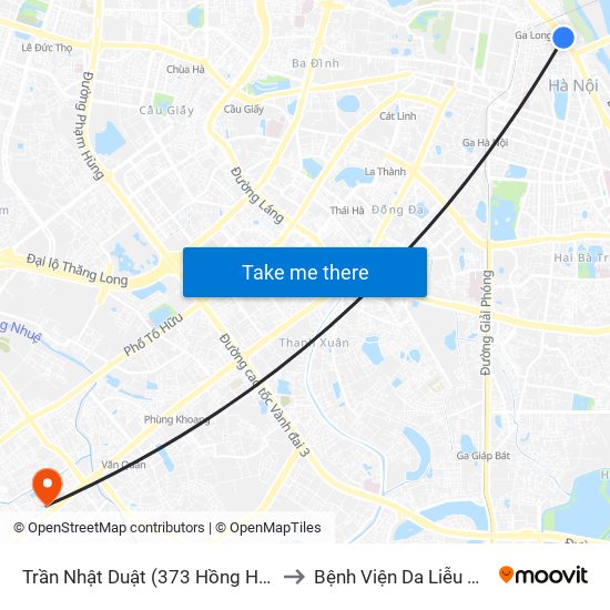 Trần Nhật Duật (373 Hồng Hà) - Gần Hàm Tử Quan to Bệnh Viện Da Liễu Hà Nội (Cơ Sở 2) map