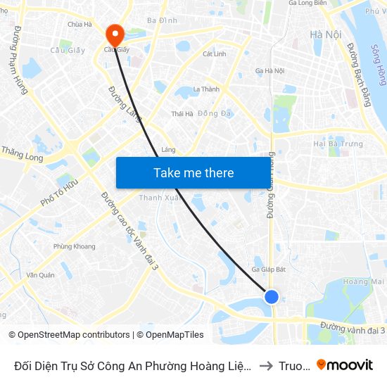 Đối Diện Trụ Sở Công An Phường Hoàng Liệt- 1277 Giải Phóng to Truong7 map