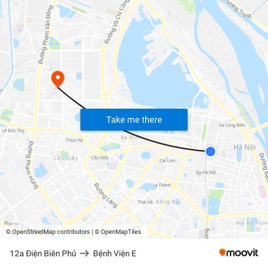 12a Điện Biên Phủ to Bệnh Viện E map