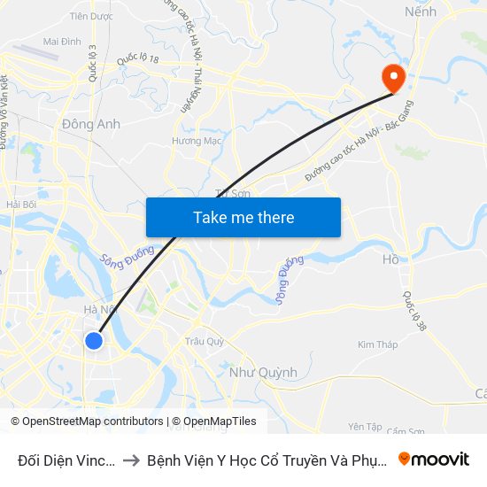 Đối Diện Vincom Tower - Bà Triệu to Bệnh Viện Y Học Cổ Truyền Và Phục Hồi Chức Năng - Bệnh Viện Phổi Tỉnh Bắc Ninh map