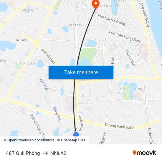 487 Giải Phóng to Nhà A2 map