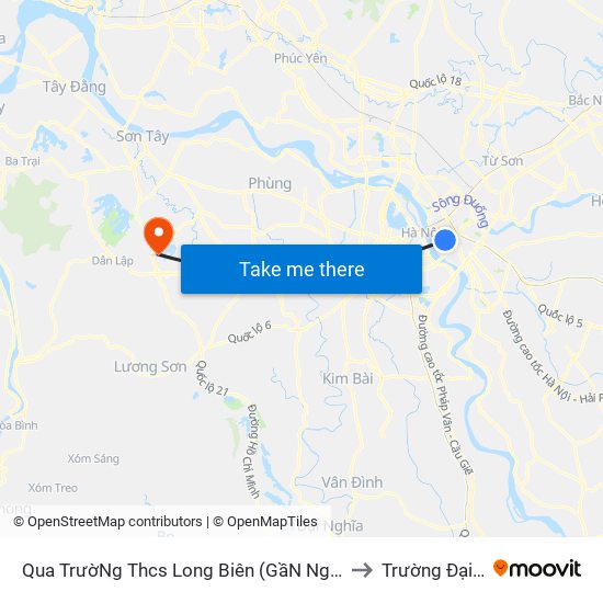 Qua TrườNg Thcs Long Biên (GầN Ngõ 46 Tư ĐìNh) - Cổ Linh to Trường Đại Học Fpt map