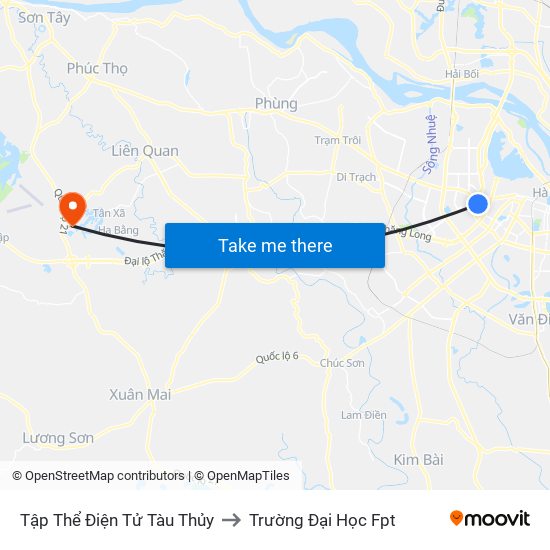 Tập Thể Điện Tử Tàu Thủy to Trường Đại Học Fpt map