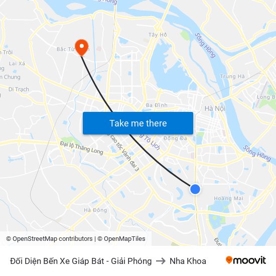 Đối Diện Bến Xe Giáp Bát - Giải Phóng to Nha Khoa map