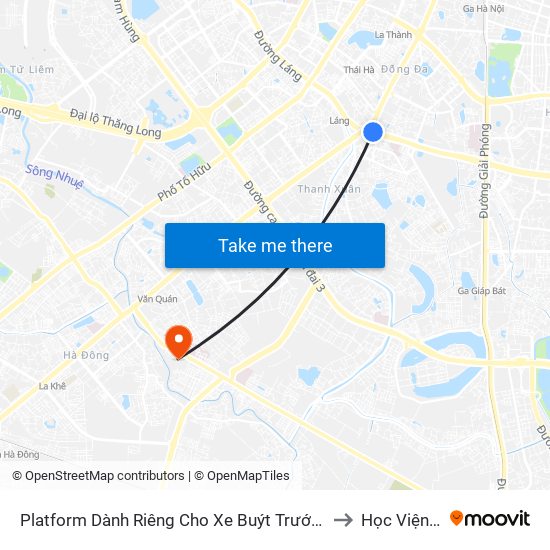 Platform Dành Riêng Cho Xe Buýt Trước Nhà 604 Trường Chinh to Học Viện Quân Y map