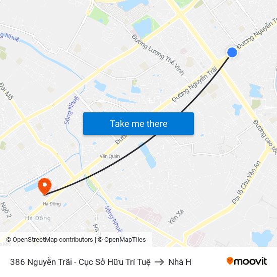 386 Nguyễn Trãi - Cục Sở Hữu Trí Tuệ to Nhà H map