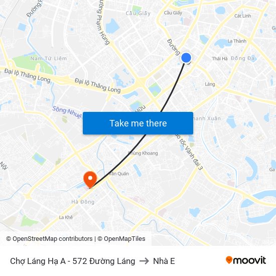 Chợ Láng Hạ A - 572 Đường Láng to Nhà E map