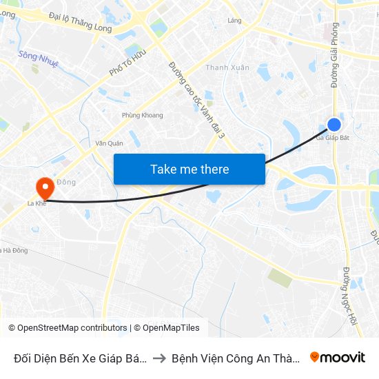 Đối Diện Bến Xe Giáp Bát - Giải Phóng to Bệnh Viện Công An Thành Phố Hà Nội map