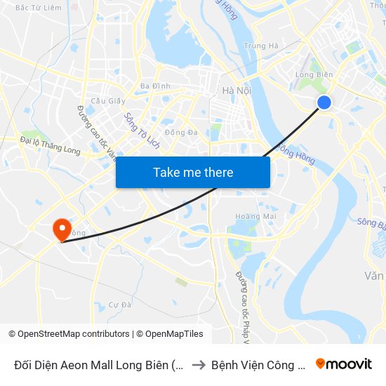 Đối Diện Aeon Mall Long Biên (Cột Điện T4a/2a-B Đường Cổ Linh) to Bệnh Viện Công An Thành Phố Hà Nội map
