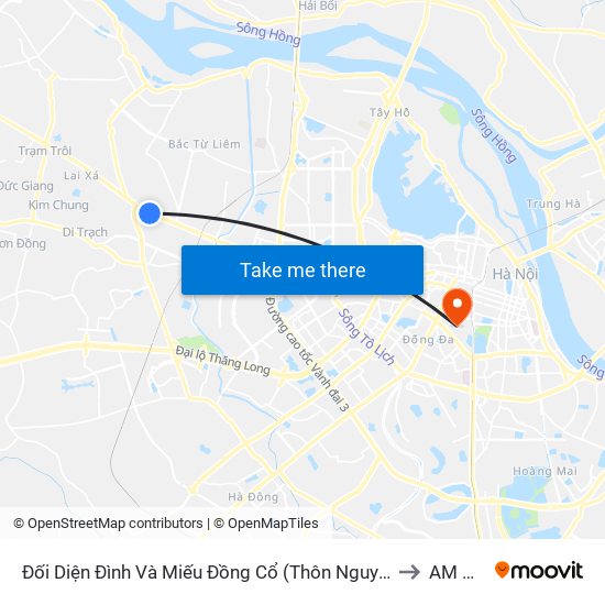 Đối Diện Đình Và Miếu Đồng Cổ (Thôn Nguyên Xá) - Đường 32 to AM Clinic map