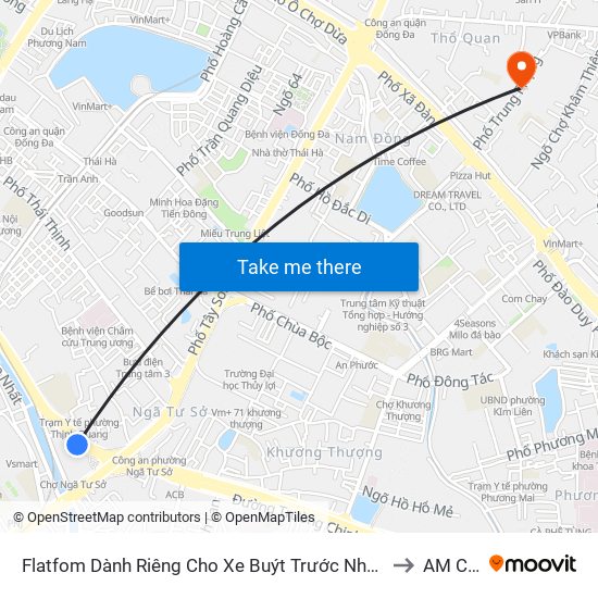 Flatfom Dành Riêng Cho Xe Buýt Trước Nhà 45 Đường Láng to AM Clinic map