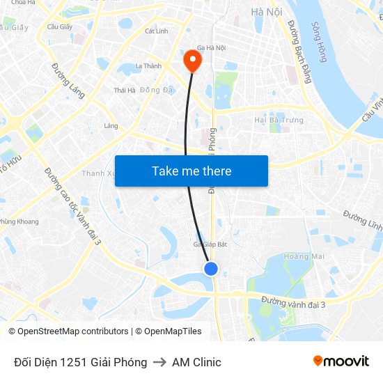 Đối Diện 1251 Giải Phóng to AM Clinic map