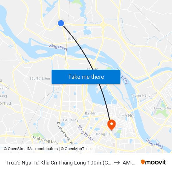 Trước Ngã Tư Khu Cn Thăng Long 100m (Chiều Nội Bài - Hà Nội) to AM Clinic map