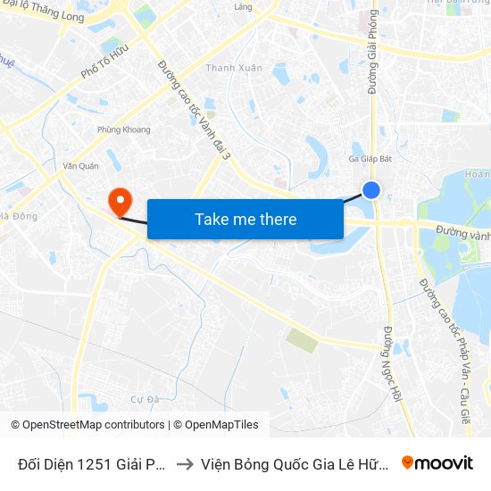 Đối Diện 1251 Giải Phóng to Viện Bỏng Quốc Gia Lê Hữu Trác map