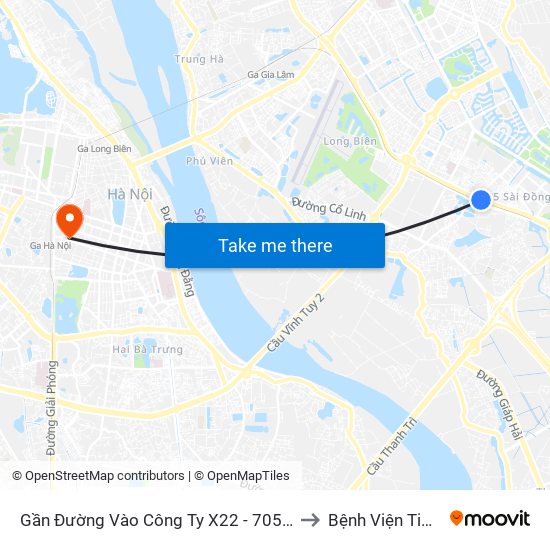 Gần Đường Vào Công Ty X22 - 705 Nguyễn Văn Linh to Bệnh Viện Tim Hà Nội map