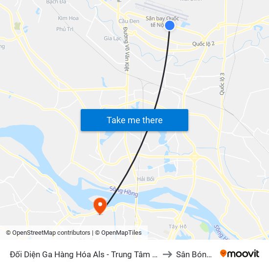 Đối Diện Ga Hàng Hóa Als - Trung Tâm Dịch Vụ Kỹ Thuật Cung Ứng Điện to Sân Bóng Liên Mạc map