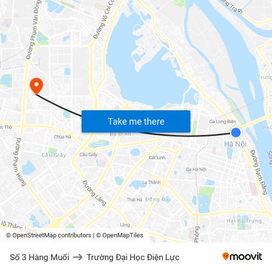 Số 3 Hàng Muối to Trường Đại Học Điện Lực map