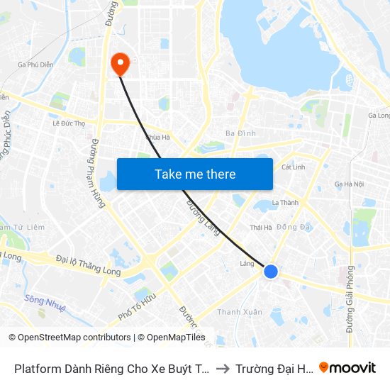 Platform Dành Riêng Cho Xe Buýt Trước Nhà 604 Trường Chinh to Trường Đại Học Điện Lực map