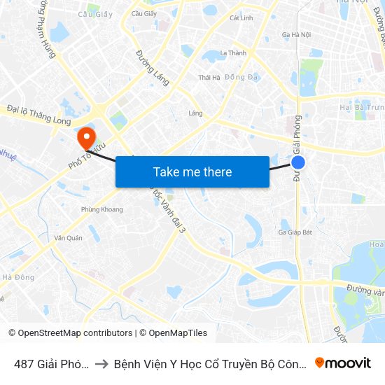 487 Giải Phóng to Bệnh Viện Y Học Cổ Truyền Bộ Công An map