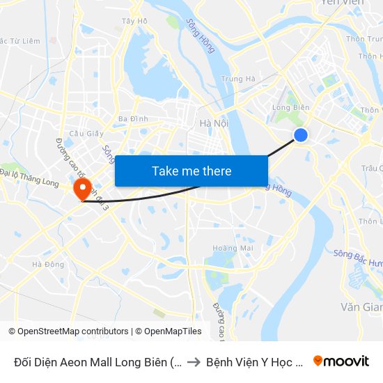 Đối Diện Aeon Mall Long Biên (Cột Điện T4a/2a-B Đường Cổ Linh) to Bệnh Viện Y Học Cổ Truyền Bộ Công An map