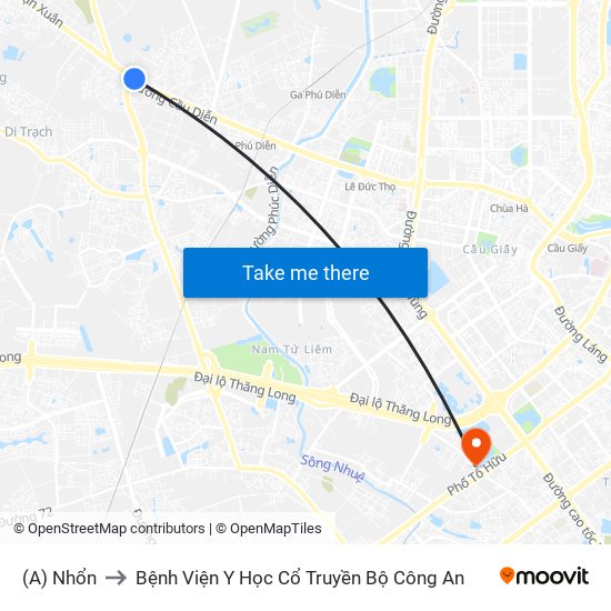 (A) Nhổn to Bệnh Viện Y Học Cổ Truyền Bộ Công An map