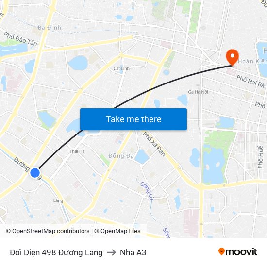 Đối Diện 498 Đường Láng to Nhà A3 map