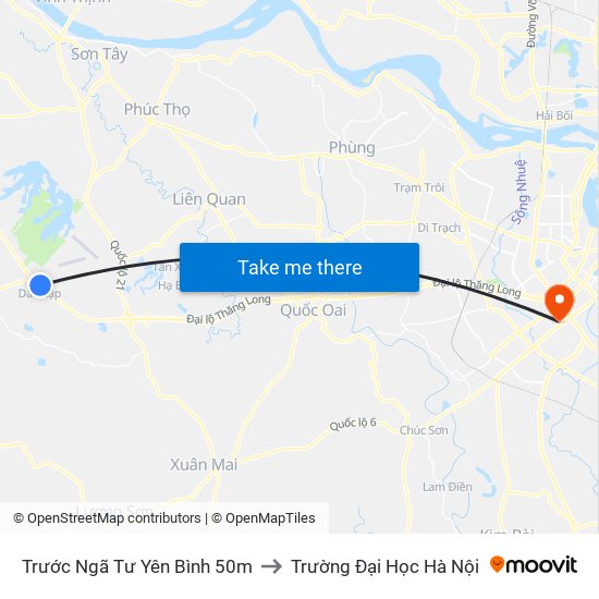 Trước Ngã Tư Yên Bình 50m to Trường Đại Học Hà Nội map