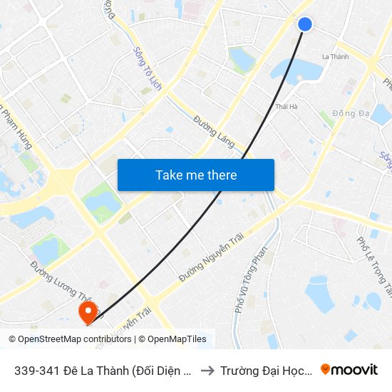 339-341 Đê La Thành (Đối Diện Đh Văn Hóa) to Trường Đại Học Hà Nội map