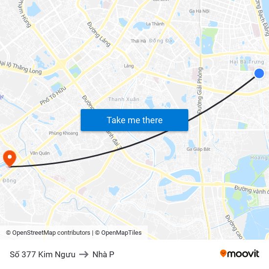 Số 377 Kim Ngưu to Nhà P map