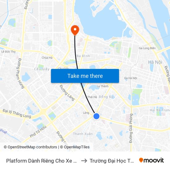 Platform Dành Riêng Cho Xe Buýt Trước Nhà 604 Trường Chinh to Trường Đại Học Thủ Đô Hà Nội (Cơ Sở 3) map