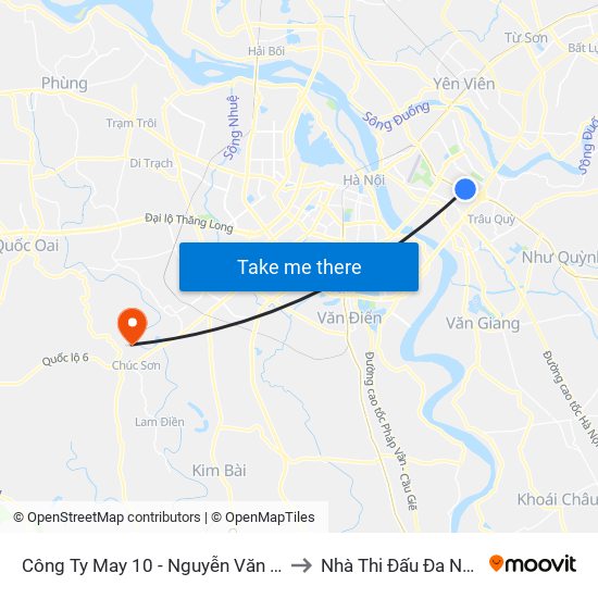 Công Ty May 10 - Nguyễn Văn Linh to Nhà Thi Đấu Đa Năng map