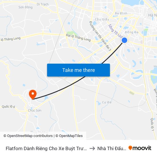 Flatfom Dành Riêng Cho Xe Buýt Trước Nhà 45 Đường Láng to Nhà Thi Đấu Đa Năng map