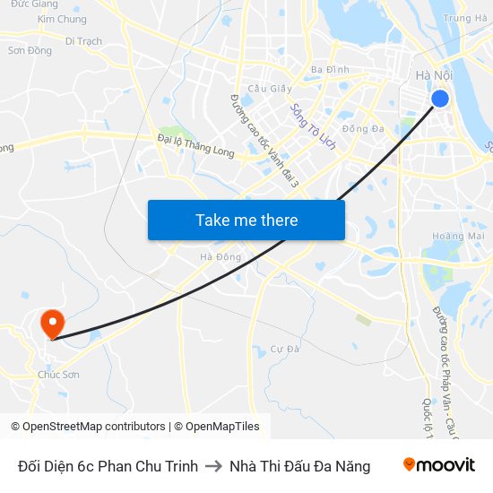 Đối Diện 6c Phan Chu Trinh to Nhà Thi Đấu Đa Năng map