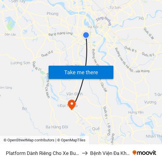 Platform Dành Riêng Cho Xe Buýt Trước Nhà 604 Trường Chinh to Bệnh Viện Đa Khoa Huyện Mỹ Đức map