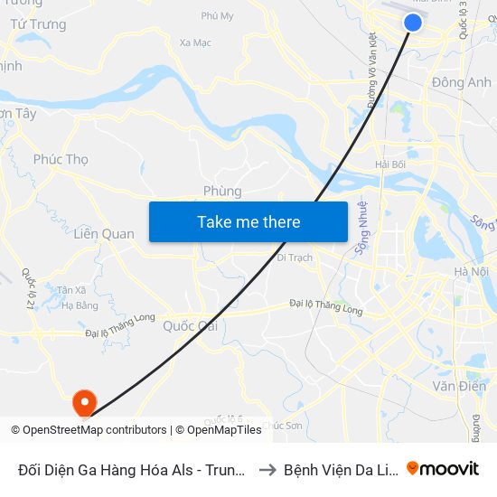 Đối Diện Ga Hàng Hóa Als - Trung Tâm Dịch Vụ Kỹ Thuật Cung Ứng Điện to Bệnh Viện Da Liễu Hà Nội (Cơ Sở 3) map