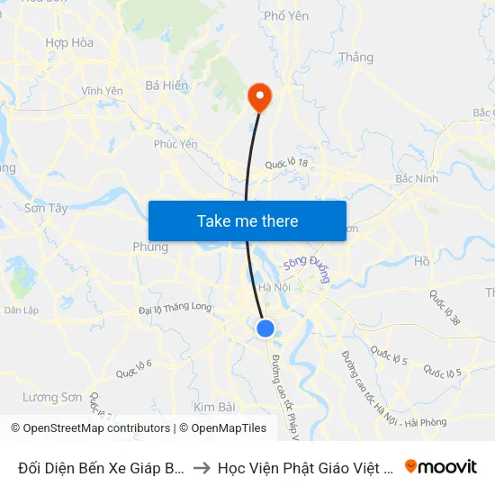 Đối Diện Bến Xe Giáp Bát - Giải Phóng to Học Viện Phật Giáo Việt Nam Tại Hà Nội map
