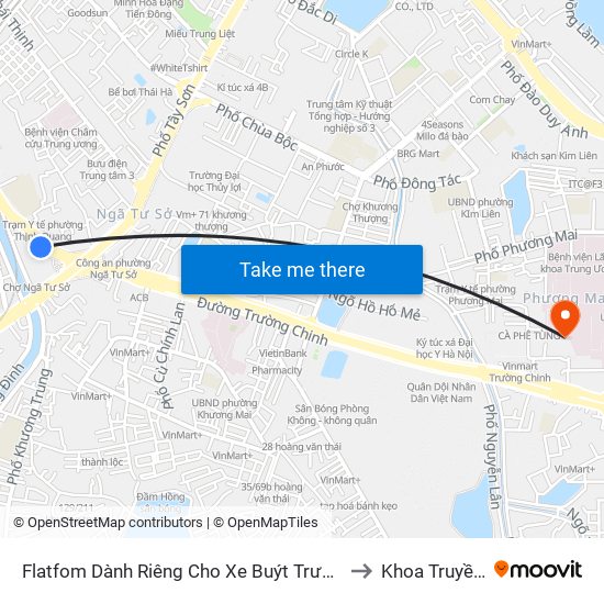 Flatfom Dành Riêng Cho Xe Buýt Trước Nhà 45 Đường Láng to Khoa Truyền Nhiễm map