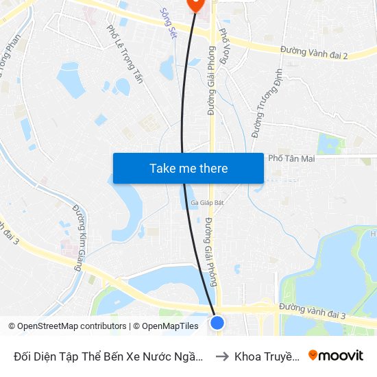 Đối Diện Tập Thể Bến Xe Nước Ngầm Hà Nội - Ngọc Hồi to Khoa Truyền Nhiễm map