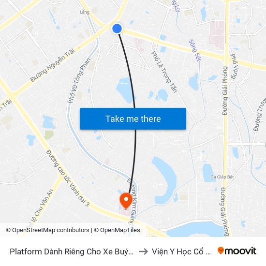 Platform Dành Riêng Cho Xe Buýt Trước Nhà 604 Trường Chinh to Viện Y Học Cổ Truyền Quân Đội map