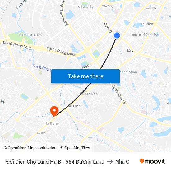 Đối Diện Chợ Láng Hạ B - 564 Đường Láng to Nhà G map