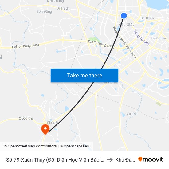 Số 79 Xuân Thủy (Đối Diện Học Viện Báo Chí Và Tuyên Truyền) to Khu Đa Năng map