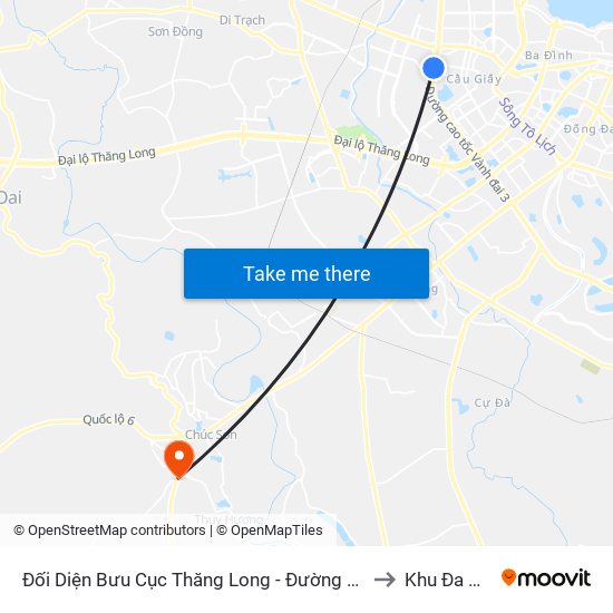 Đối Diện Bưu Cục Thăng Long - Đường Phạm Hùng to Khu Đa Năng map