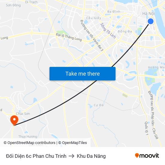 Đối Diện 6c Phan Chu Trinh to Khu Đa Năng map