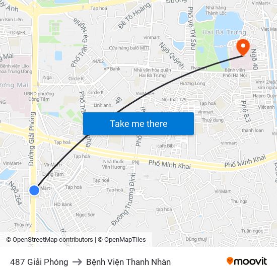 487 Giải Phóng to Bệnh Viện Thanh Nhàn map