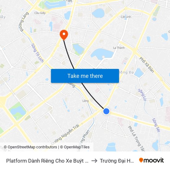 Platform Dành Riêng Cho Xe Buýt Trước Nhà 604 Trường Chinh to Trường Đại Học Luật Hà Nội map