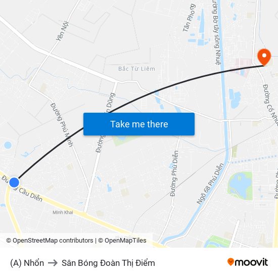 (A) Nhổn to Sân Bóng Đoàn Thị Điểm map